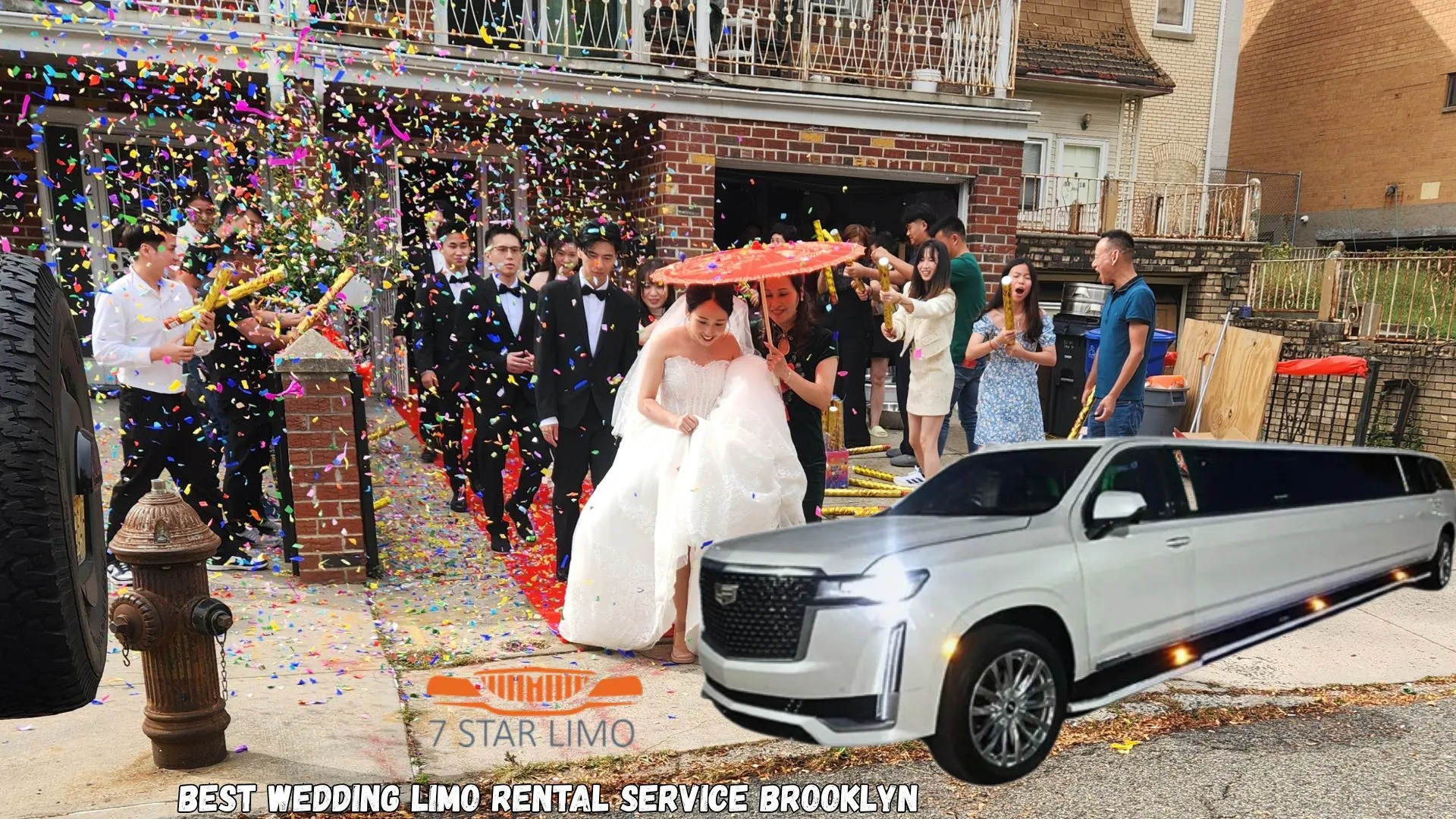 Wedding limo rental service Brooklyn